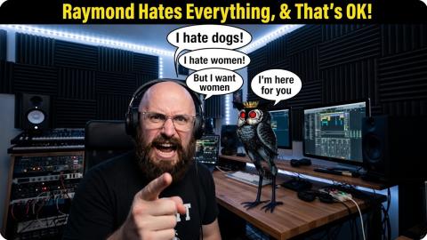 Raymond Thoughts & Mind Dog & Woman Crash Out! LOL!
