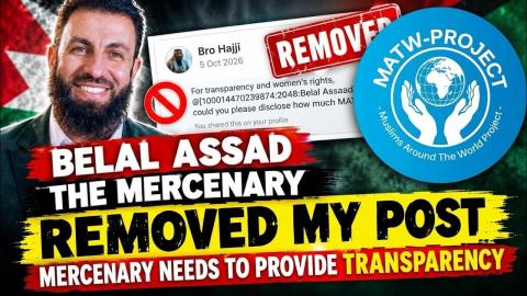 BELAL ASSAAD REMOVED MY FACEBOOK POST! | MERCENARY | @belal.assaad @MATWProject