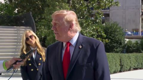 President Trump Gaggles with Press Upon Departure from the White House, Oct. 13, 2026