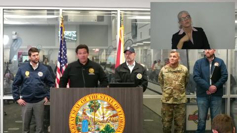 Governor Ron DeSantis Delivers Update on Hurricane Isaias Preparations