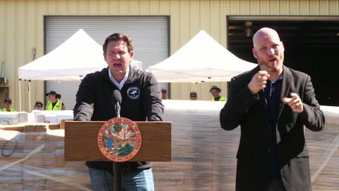 Governor DeSantis Provides Update and Makes Infrastructure Announcements in Vernon
