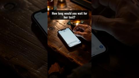 How long would you wait for her text? #shorts