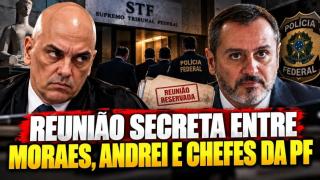Andrei Rodrigues e chefes da PF têm reunião secreta com Alexandre de Moraes em seu gabinete no STF
