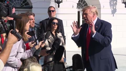 President Trump Gaggles with Press Upon Departure from the White House, Oct. 23, 2026