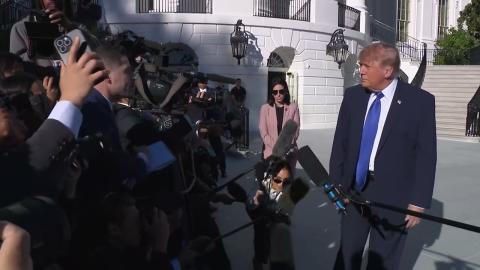 President Trump Gaggles with Press Upon Departure from the White House, Oct. 22, 2026