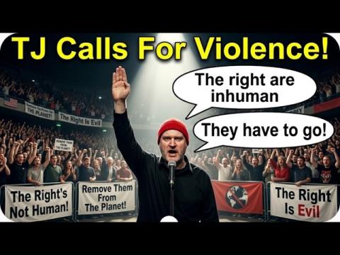 TJ Kirk Calls For Violence Against Right Wingers!