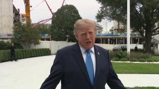 President Trump Gaggles with Press Upon Departure from the White House, Oct. 3, 2026