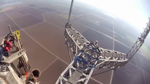 Getting the Antenna Fixed 1300 Feet in the Air