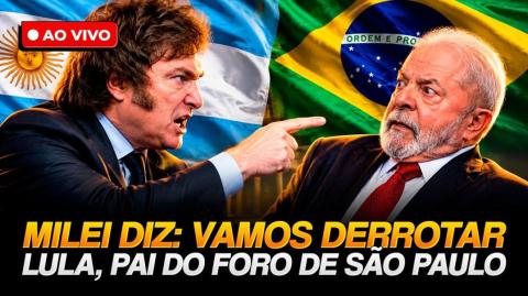 MILEI PARTE PRA CIMA DE LULA - "Vamos derrotar o PAI DO FORO DE SÃO PAULO" (16 de out. de 2026)