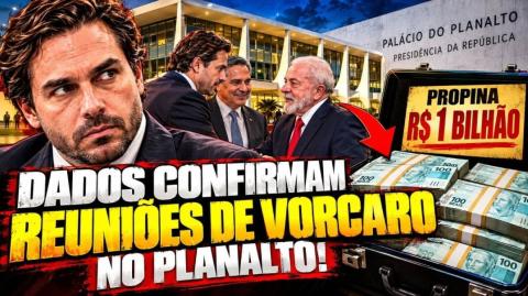 Propina de 1 bilhão de reais! Dados confirmam presença de Daniel Vorcaro no Palácio do Planalto (13 de out. de 2026)